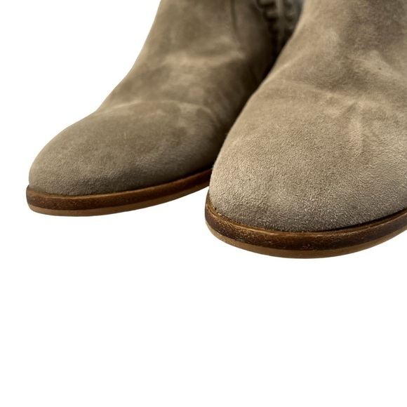 VINCE CAMUTO Prism 2 V-Cut Leather Suede Ankle Booties Moto Western Women 7M - Picture 10 of 16